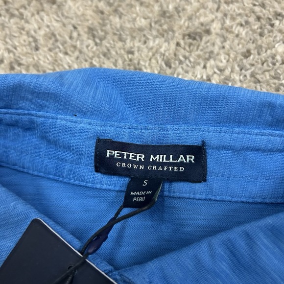 Peter Millar Polo Shirt Mens Small Crown Crafted Journeyman Golf New with Tags - Picture 6 of 10